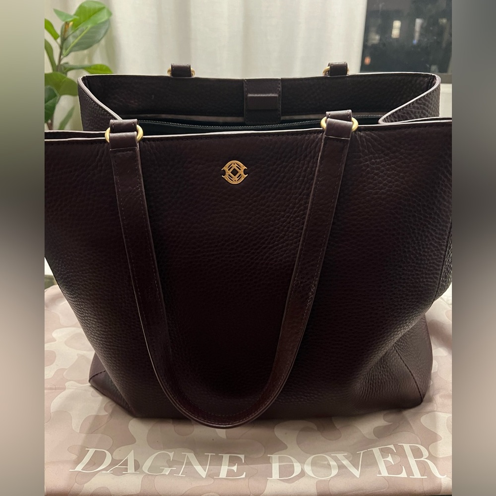 Leather work tote Dagne Dover